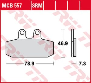 Bremžu kluči TRW MCB557SRM TRW MOTOVEIKALS 21
