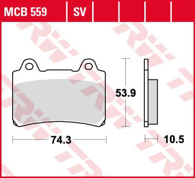 Bremžu kluči TRW MCB559 TRW MOTOVEIKALS 21