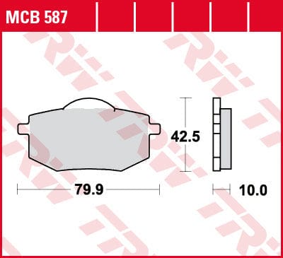 Bremžu kluči TRW MCB587 TRW MOTOVEIKALS 21
