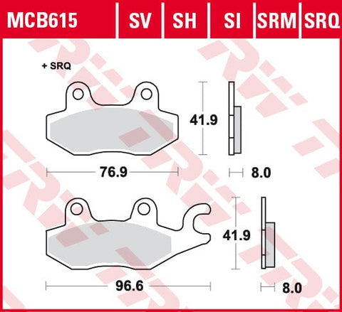 Bremžu kluči TRW MCB615SI TRW MOTOVEIKALS 21