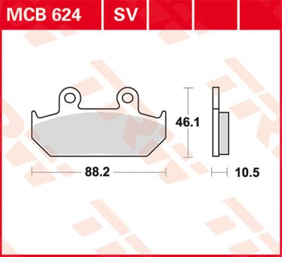 Bremzu kluči TRW MCB624 TRW MOTOVEIKALS 21