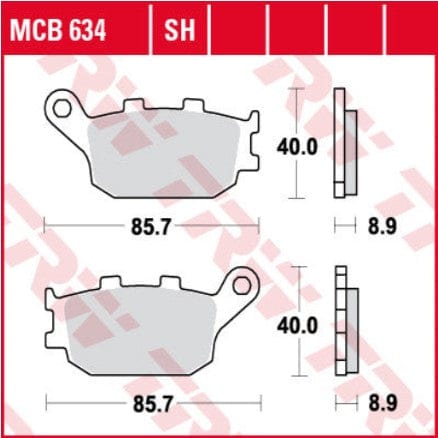 Bremžu kluči TRW MCB634 TRW MOTOVEIKALS 21