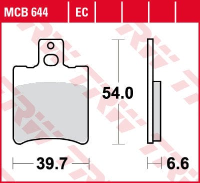 Bremžu kluči TRW MCB644 TRW MOTOVEIKALS 21
