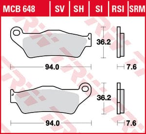 Bremžu kluči TRW MCB648SH TRW MOTOVEIKALS 21