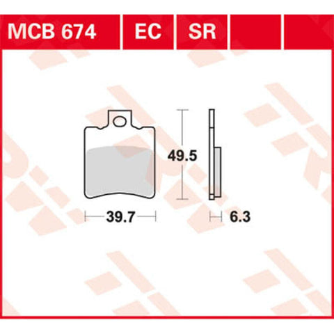 Bremžu kluči TRW MCB674 TRW MOTOVEIKALS 21