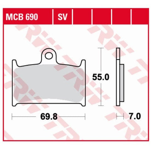 Bremzu kluči TRW MCB690 TRW MOTOVEIKALS 21