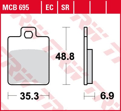 Bremžu klučI TRW MCB695 TRW MOTOVEIKALS 21