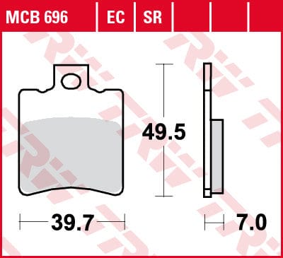 Bremžu klučI TRW MCB696 TRW MOTOVEIKALS 21