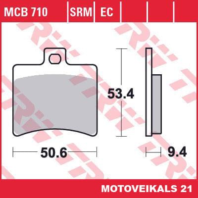 Bremžu kluči TRW MCB710 TRW MOTOVEIKALS 21