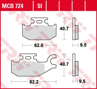 Bremžu kluči TRW MCB724 TRW MOTOVEIKALS 21