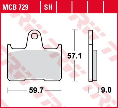 Bremžu kluči TRW MCB729SH TRW MOTOVEIKALS 21
