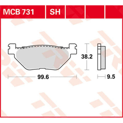 Bremžu kluči TRW MCB731 TRW MOTOVEIKALS 21