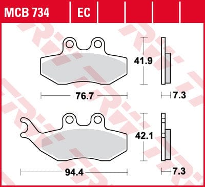 Bremžu kluči TRW MCB734 TRW MOTOVEIKALS 21