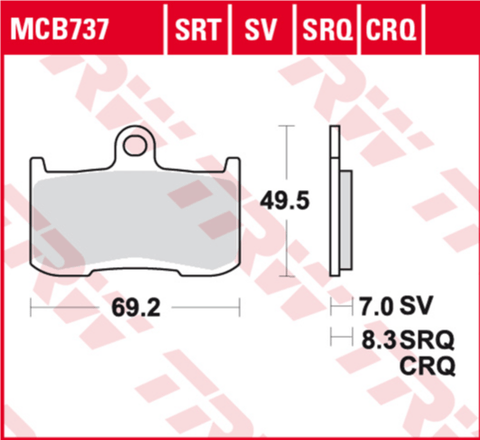 Bremžu kluči TRW MCB737SV TRW MOTOVEIKALS 21
