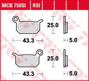 Bremžu kluči TRW MCB750SI TRW MOTOVEIKALS 21
