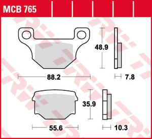 Bremžu kluči TRW MCB765 TRW MOTOVEIKALS 21