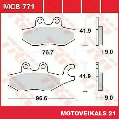 Bremžu kluči TRW MCB771LC TRW MOTOVEIKALS 21