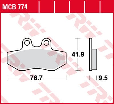 Bremžu kluči TRW MCB774 TRW MOTOVEIKALS 21
