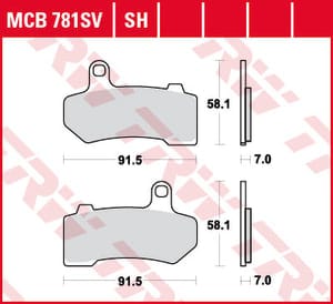 Bremžu kluči TRW MCB781SV TRW MOTOVEIKALS 21