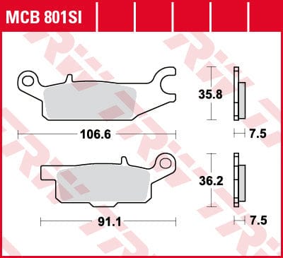 Bremžu kluči TRW MCB801SI TRW MOTOVEIKALS 21