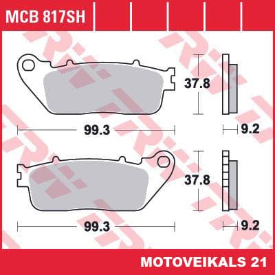 Bremžu kluči TRW MCB817SH TRW MOTOVEIKALS 21