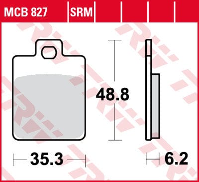 Bremžu kluči TRW MCB827 TRW MOTOVEIKALS 21