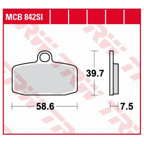 Bremžu kluči TRW MCB842SI TRW MOTOVEIKALS 21