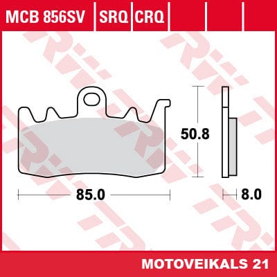 Bremžu kluči TRW MCB856SV TRW MOTOVEIKALS 21