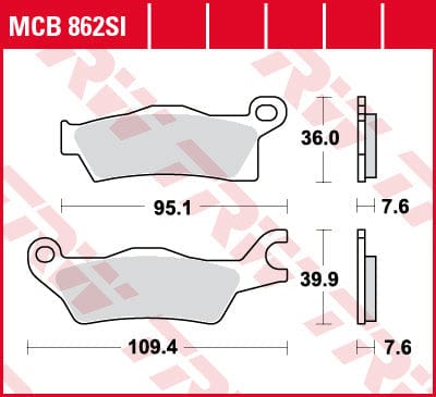 Bremžu kluči TRW MCB862SI TRW MOTOVEIKALS 21