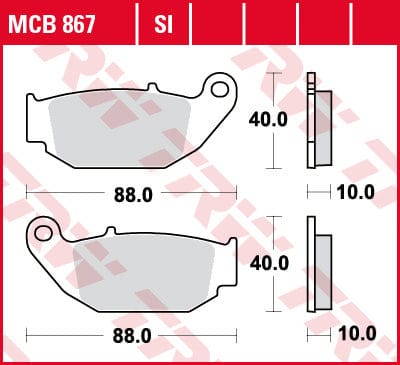 Bremžu kluči TRW MCB867SI TRW MOTOVEIKALS 21