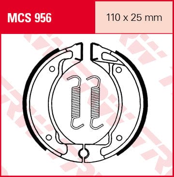 Bremžu loku komplekts TRW MCS956 TRW MOTOVEIKALS 21