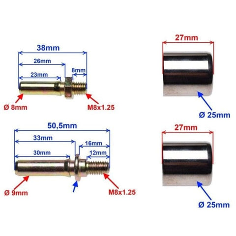 Bremžu suporta REMkomplekts JONWAY SHOTGUN 25mm REPLICA MOTOVEIKALS 21