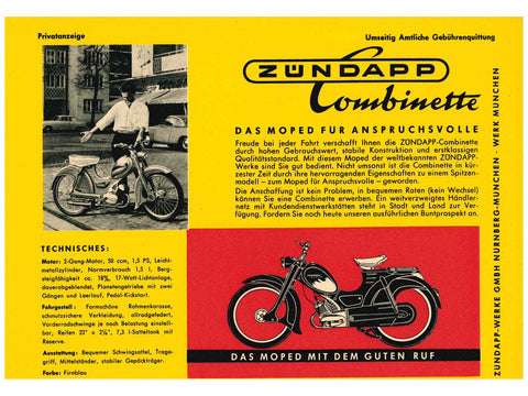 Brochure Combinette for DIVERSE / IMPORT MOTOVEIKALS 21