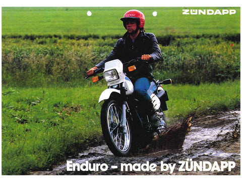 Brochure Enduro 2 pages DIN A4 for moped mokick DIVERSE / IMPORT MOTOVEIKALS 21