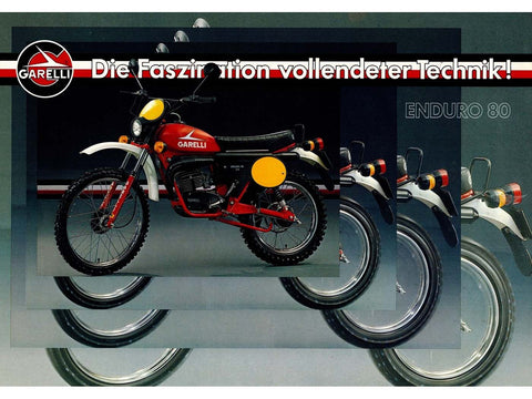 Brochure Garelli DIN A4 for Enduro 80 DIVERSE / IMPORT MOTOVEIKALS 21