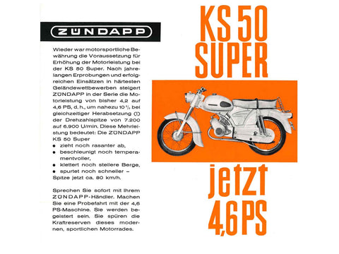 Brochure KS50 for Zündapp Super DIVERSE / IMPORT MOTOVEIKALS 21