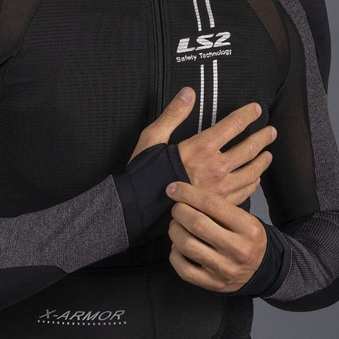Bruņas LS2 X-Armor black silver 3XL-4XL LS2 MOTOVEIKALS 21