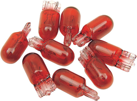 Bulb Red 5W T10 10Pk DRAG SPECIALTIES DRAG SPECIALTIES MOTOVEIKALS 21