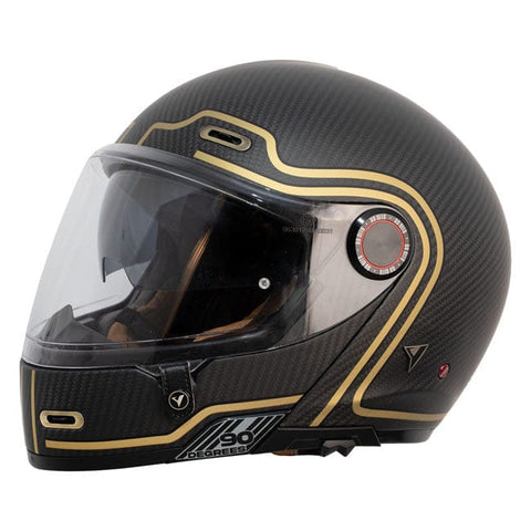 By City 90 Degrees Carbon helmet gold BY CITY MOTOVEIKALS 21