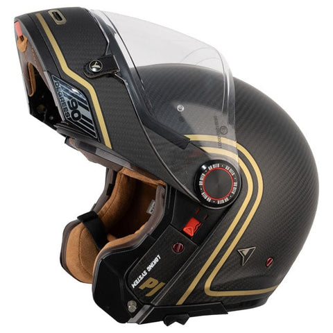By City 90 Degrees Carbon helmet gold BY CITY MOTOVEIKALS 21