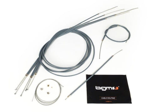 Cable set -BGM ORIGINAL, PE inner liner- Lambretta LI, LIS, SX, TV (series 2-3) BGM ORIGINAL MOTOVEIKALS 21