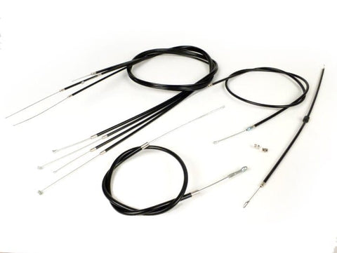 Cable set -BGM ORIGINAL, PE inner liner- Vespa P-range (-1984) - black BGM ORIGINAL MOTOVEIKALS 21