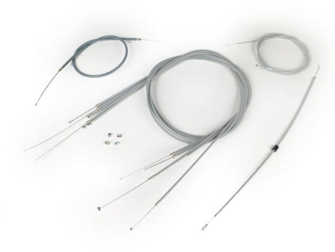 Cable set -BGM ORIGINAL, PE inner liner- Vespa Rally180 (VSD1T), Rally200 (VSE1T), Sprint150 (VLB1T), GT125 (VNL2T), GTR (VNL2T), TS125 (VNL3T), GL150 (VLA1T) BGM ORIGINAL MOTOVEIKALS 21