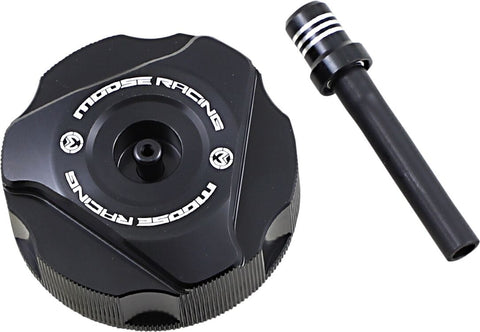 Cap Gas Alum Gas/Bk MOOSE RACING HARD-PARTS MOOSE RACING MOTOVEIKALS 21
