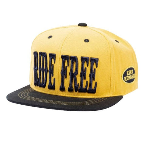 CAP KK Ride FREE Black/Yellow KING KEROSIN MOTOVEIKALS 21