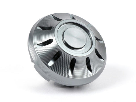 Cap wheel nut / rim Ų=35mm -MOTO NOSTRA, CNC, grey- Vespa PX (-1984 - rear), Rally, Sprint, TS, GT, GTR, GS160, SS180, V50 Special (V5B ab Bj. 1972), V50N, SS50-90, PV125, ET3, Vespa ET2, ET4, GT, GTL, GTS, GTV, LX, LXV, S, Gilera Fuoco, Piaggio Fly, Hex MOTO NOSTRA MOTOVEIKALS 21