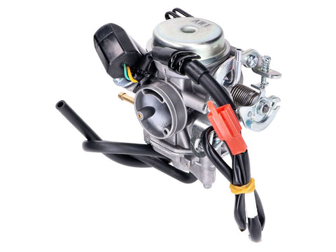 carburetor Dellorto 18mm TK SVB18 AW1 for SYM Fiddle 2, Fiddle 3, Crox, Jet 4, Orbit 2, 12" 4-stroke 50cc Euro4 25km/h, 45km/h 18-20 DELLORTO MOTOVEIKALS 21