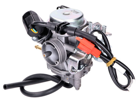 carburetor Dellorto 18mm TK SVB18 for Peugeot Speedfight 4, Ludix, Vivacity 3, SYM Symphony 50cc 4-stroke Euro4 25km/h 45km/h 2018-2020 DELLORTO MOTOVEIKALS 21