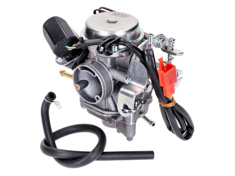 carburetor Dellorto 18mm TK SVB18 for Sym Crox, Fiddle 12 inch 4-stroke 50cc Euro5 45km/h 2021- DELLORTO MOTOVEIKALS 21
