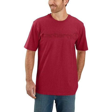 Carhartt Core Logo t-shirt industry red CARHARTT MOTOVEIKALS 21